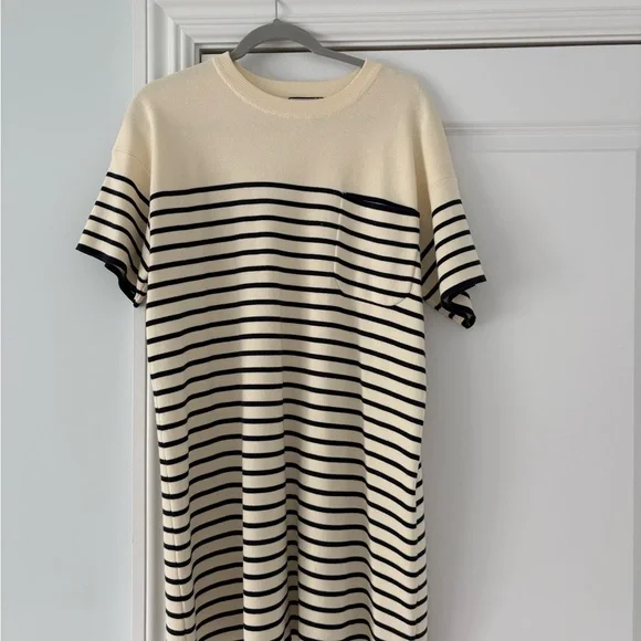 Tuckernuck Cream and Navy Stripe Dress - Picture 4 of 6